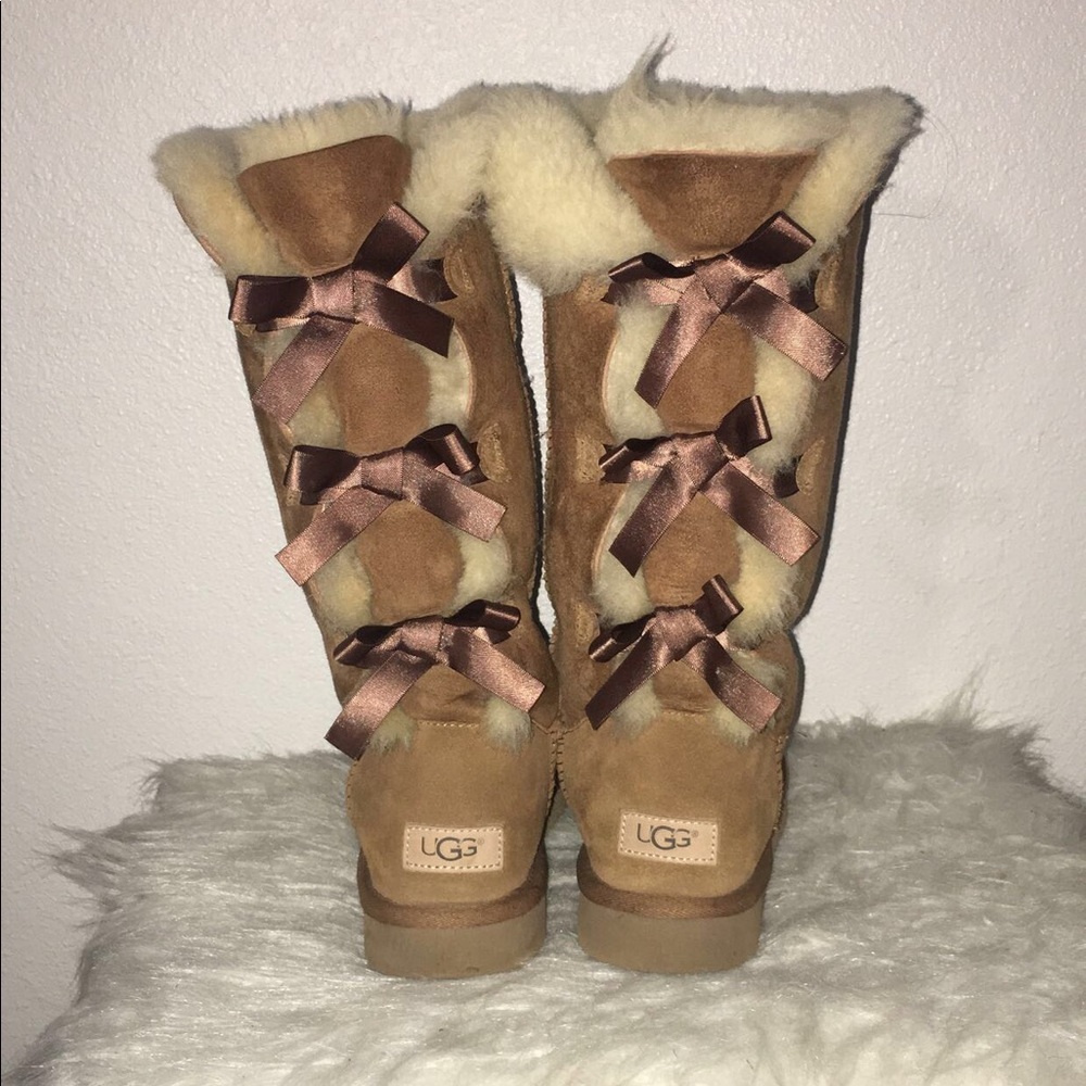 UGGS Bailey Bow Tall ll Boot, COLOR: Chestnut